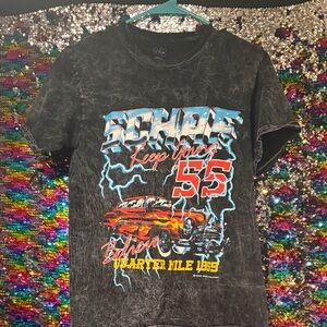 Graphic Tee with Car Design